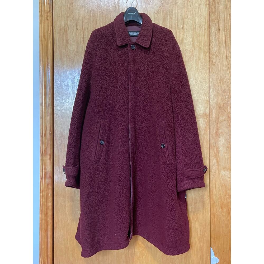 Undercover 18AW Maroon Fleece Coat JP 2